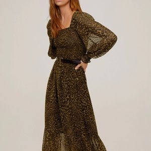 Mango leopard dress